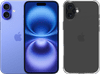 Apple iPhone 16 Plus 128GB Blau + BlueBuilt Protective Backcover Transparent