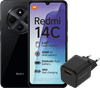 Redmi 14C 128GB Schwarz 4G + BlueBuilt Ladegerät mit USB-A-Anschluss 18 W Schwarz