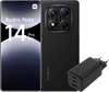 Redmi Note 14 Pro 256GB Schwarz 5G + BlueBuilt Ladegerät mit 3 USB-Anschlüssen 65 W Schwarz