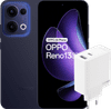 OPPO Reno13 256GB Blau 5G + OPPO SuperVOOC Ladegerät 80 W mit 2 Anschlüssen