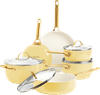 GreenPan Padova Reserve Topf-/Pfannenset 10-teilig Sunshine Yellow
