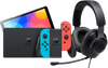 JBL Quantum 100 Black + Nintendo Switch OLED Blue/Red