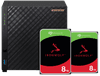 ASUSTOR AS1104T + Seagate Ironwolf 16TB (2x 8TB)