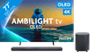 Philips Ambilight 77 inches OLED810 4K (2025) + JBL Bar 1000 M2 Black