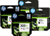 HP 305XL Ink Cartridge 4-Color Bundle (2 units)