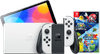 Nintendo Switch OLED Weiß + Super Mario Galaxy 1+2