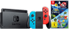 Nintendo Switch Rot/Blau + Super Mario Galaxy 1+2
