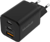 BlueBuilt Power-Delivery- und Quick-Charge-Ladegerät mit 3 USB-Anschlüssen 65 W Schwarz