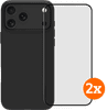 BlueBuilt Backcover iPhone 17 Pro Max Schwarz + Displayschutz Doppelpack
