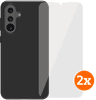 BlueBuilt Samsung Galaxy A36 Backcover Schwarz + Panzerglas Doppelpack