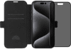 BlueBuilt Apple iPhone 16 Pro Max Book Case Leder Schwarz + Privacy Panzerglas