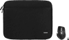 BlueBuilt Laptophülle Breite 30 cm 12 - 13 Zoll Schwarz + Maximus Maus