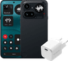 Nothing Phone (4a) Pro 128GB Schwarz 5G + BlueBuilt Ladegerät mit USB-C-Port 45 W Weiß