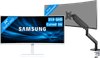 Samsung ViewFinity S6 LS34C650TAUXEN + BlueBuilt Monitorhalterung für 1 Ultrawide-Monitor