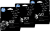 HP 937 Patrone Schwarz 3er-Pack