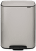 Brabantia Bo Treteimer 2 x 30 Liter Soft Grey