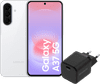 Samsung Galaxy A37 128GB Weiß 5G + BlueBuilt Ladegerät mit USB-C-Anschluss 45 W Schwarz