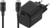 BlueBuilt Power-Delivery-Ladegerät 20 W + USB-C-Kabel 1,5 m Nylon Schwarz