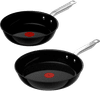 Tefal Experience Ceram Fusion Core Induktion Bratpfannenset 2-teilig
