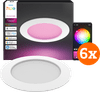 Philips Hue Recessed Spot Slim 6-Pack - White and Color - 170mm - White
