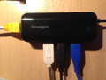 Kensington UA3000E USB 3.0 Ethernet Adapter &amp; 3-Port Hub (Image 1 of 1)