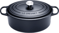 Le Creuset Signature Ovaler Bräter 27 cm Mattschwarz