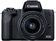 Canon EOS M50 Mark II Schwarz + EF-M 15-45mm f/3.5-6.3 IS STM Schwarz