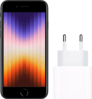 Apple iPhone SE 3 64GB Schwarz + Apple USB-C-Ladeger&auml;t 20W