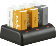 Jupio Kit: Enduro Battery GoPro HERO 10/11/12 AHDBT-901 (2x) + Compact USB Triple Charger