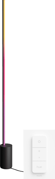 Philips Hue Gradient Signe White & Color Stehleuchte Schwarz + Dimmer