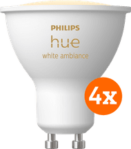Philips Hue White Ambiance GU10 4er-Pack
