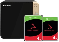 QNAP TS-464-8G + Seagate Ironwolf 8TB (2 x 4TB)