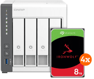QNAP TS-433-4G + Seagate Ironwolf 32TB (4 x 8TB)