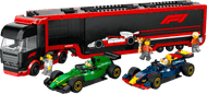 LEGO City F1 Transporter mit RB20 und AMR24 F1 Rennautos 60445
