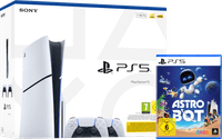 PlayStation 5 Slim mit Laufwerk + Astro Bot + Zusätzlicher Controller Weiß