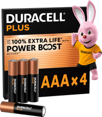 Duracell Plus AAA-Batterien 4 Stück
