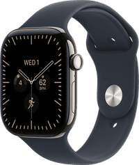 Apple Watch Series 12 Cellular 46 mm Titan Natur Sportarmband S/M