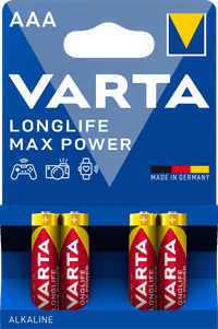 VARTA Longlife Max Power AAA Blister 4 Units