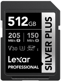Lexar Professional SDXC Silver Plus 512GB 150 MB/s