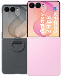Samsung Galaxy Z Flip8 256GB Rosa 5G + Backcover aus Silikon mit Magnet Schwarz
