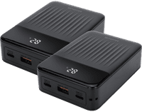 BlueBuilt Power Bank 20.000 mAh mit Schnellladen 20 Watt Doppelpack