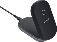 BlueBuildt 2-in-1 Wireless Charger with MagSafe and Qi2 25W Black