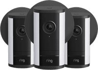 Ring Spotlight Kamera Pro 2. Generation Stecker Schwarz 3er-Pack