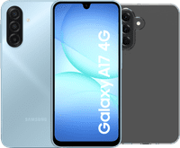 Samsung Galaxy A17 128GB Blau 4G + BlueBuilt Backcover Transparent
