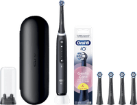 Oral-B iO 5N Schwarz + 4 Aufsteckbürsten für empfindliches Zahnfleisch