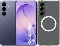 Samsung Galaxy S26 Plus 512GB Dunkelblau 5G + BlueBuilt Backcover mit Magnet Transparent