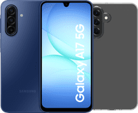 Samsung Galaxy A17 128GB Blau 5G + BlueBuilt Backcover Transparent