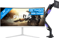 Philips Evnia 34M2C5501A/00 Curved + Vortech Monitorhalterung
