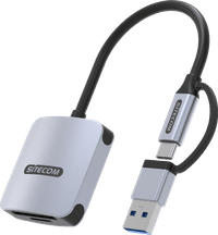 Sitecom USB Card Reader High Speed USB-C und USB-A