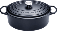 Le Creuset Signature Ovaler Bräter 27 cm Mattschwarz